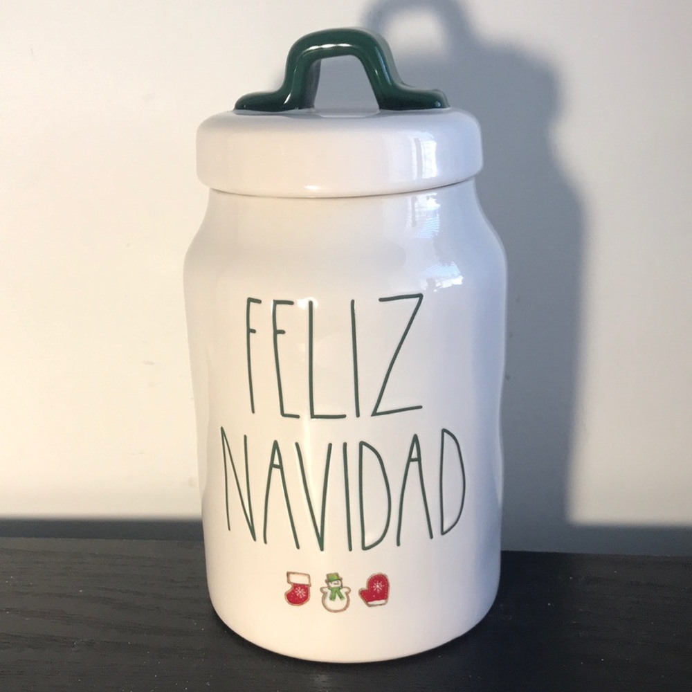 Rae Dunn, Feliz Navidad (Christmas, Holiday) Canister Jar